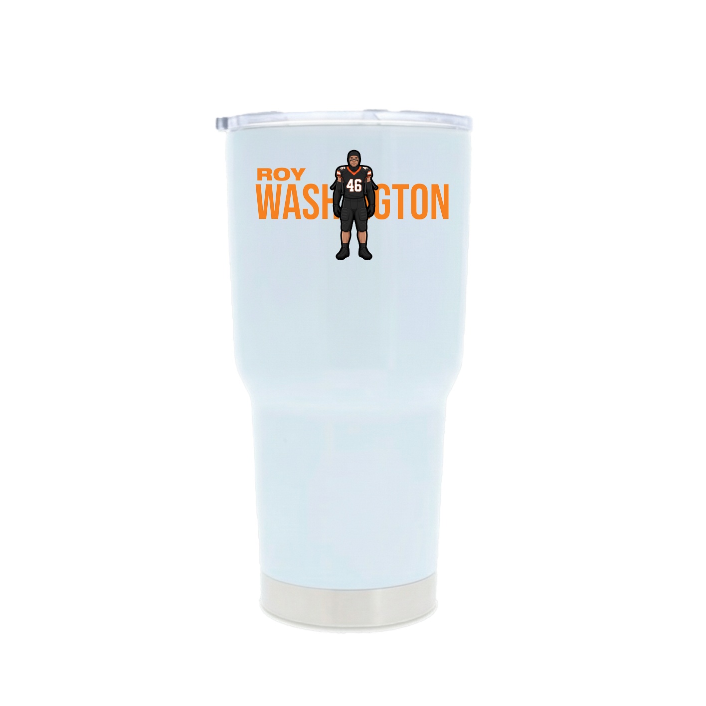 30oz Stainless Steel Tumbler — Player Name in White