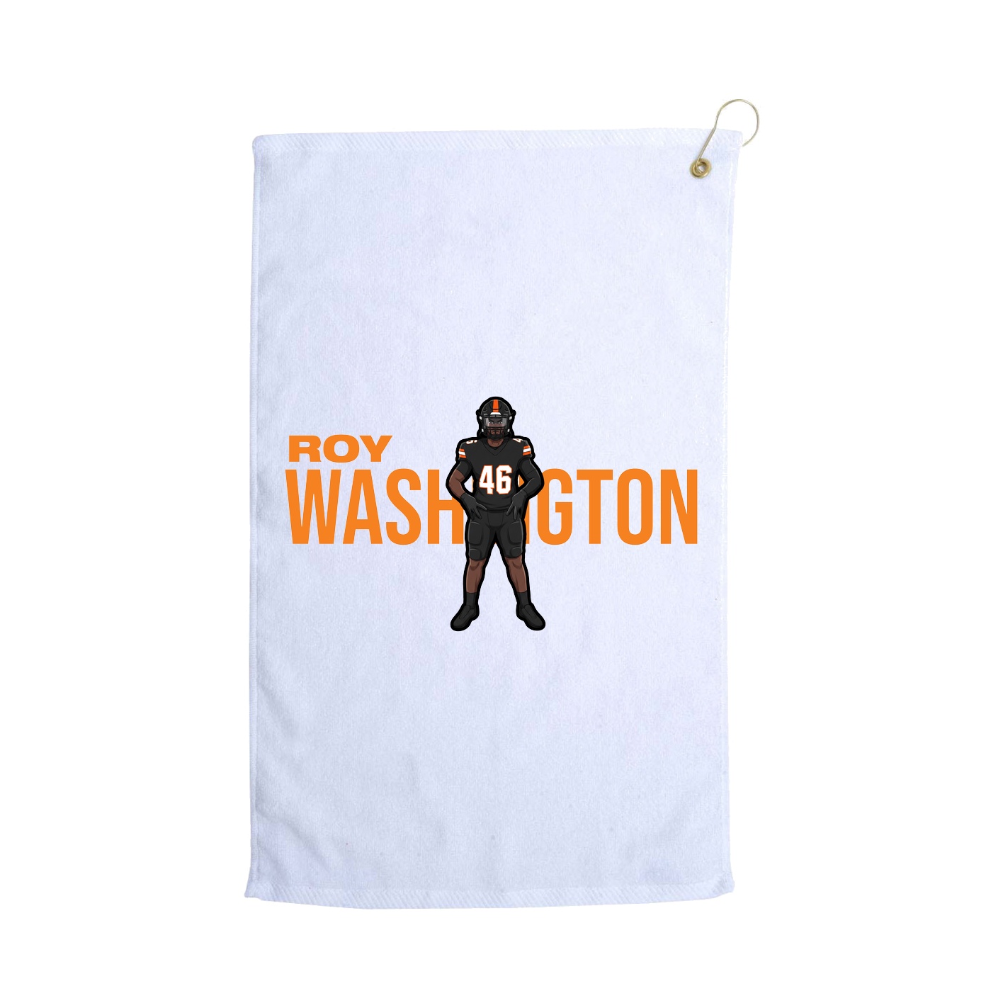 Golf Towel — Player Name in White