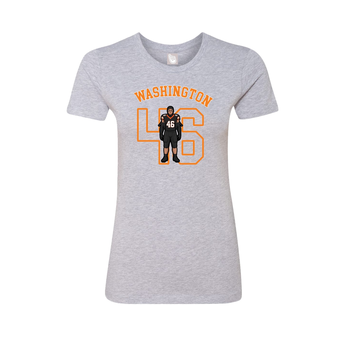 Fitted Women's Tee — Shirsey Arch in Grey