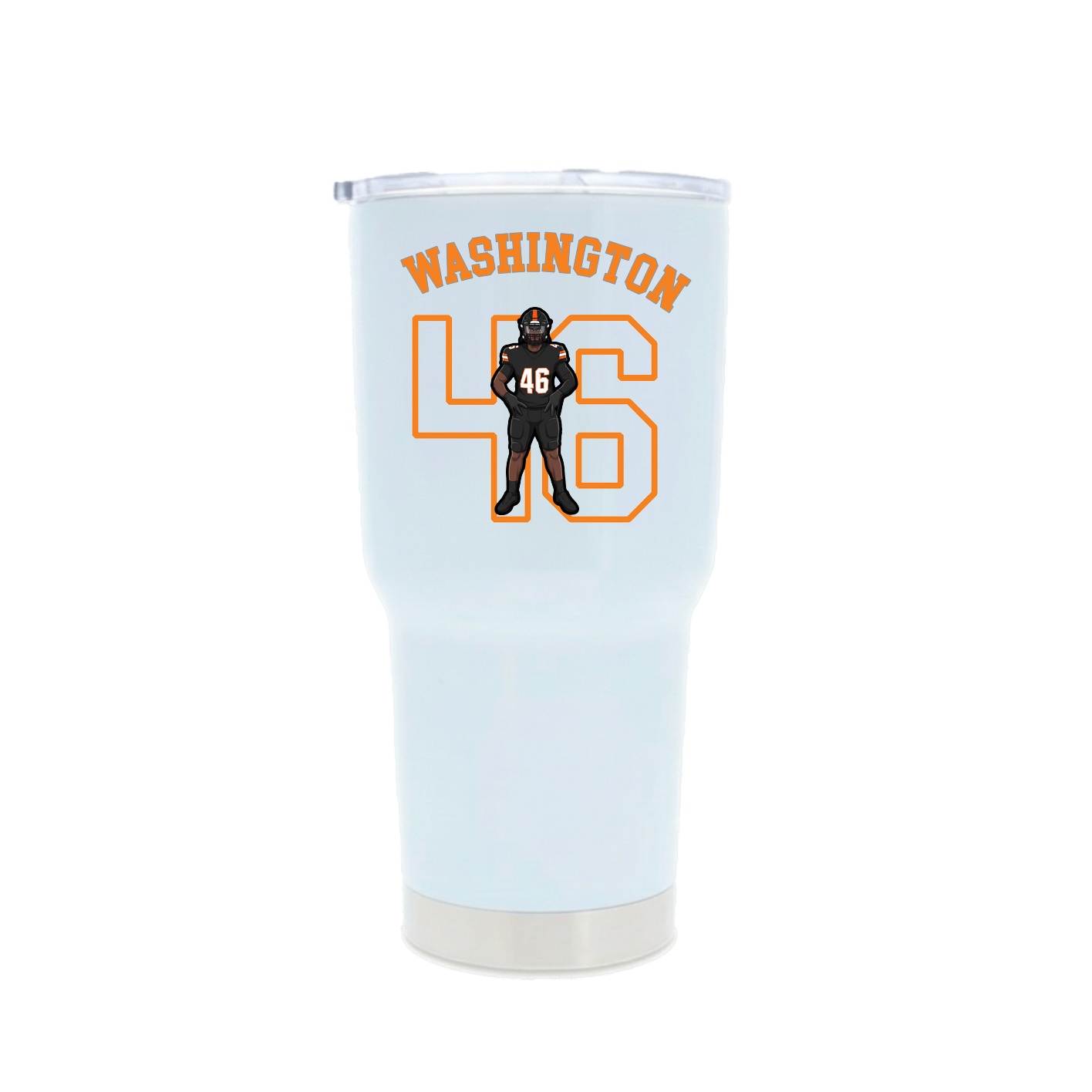 30oz Stainless Steel Tumbler — Shirsey Arch in White