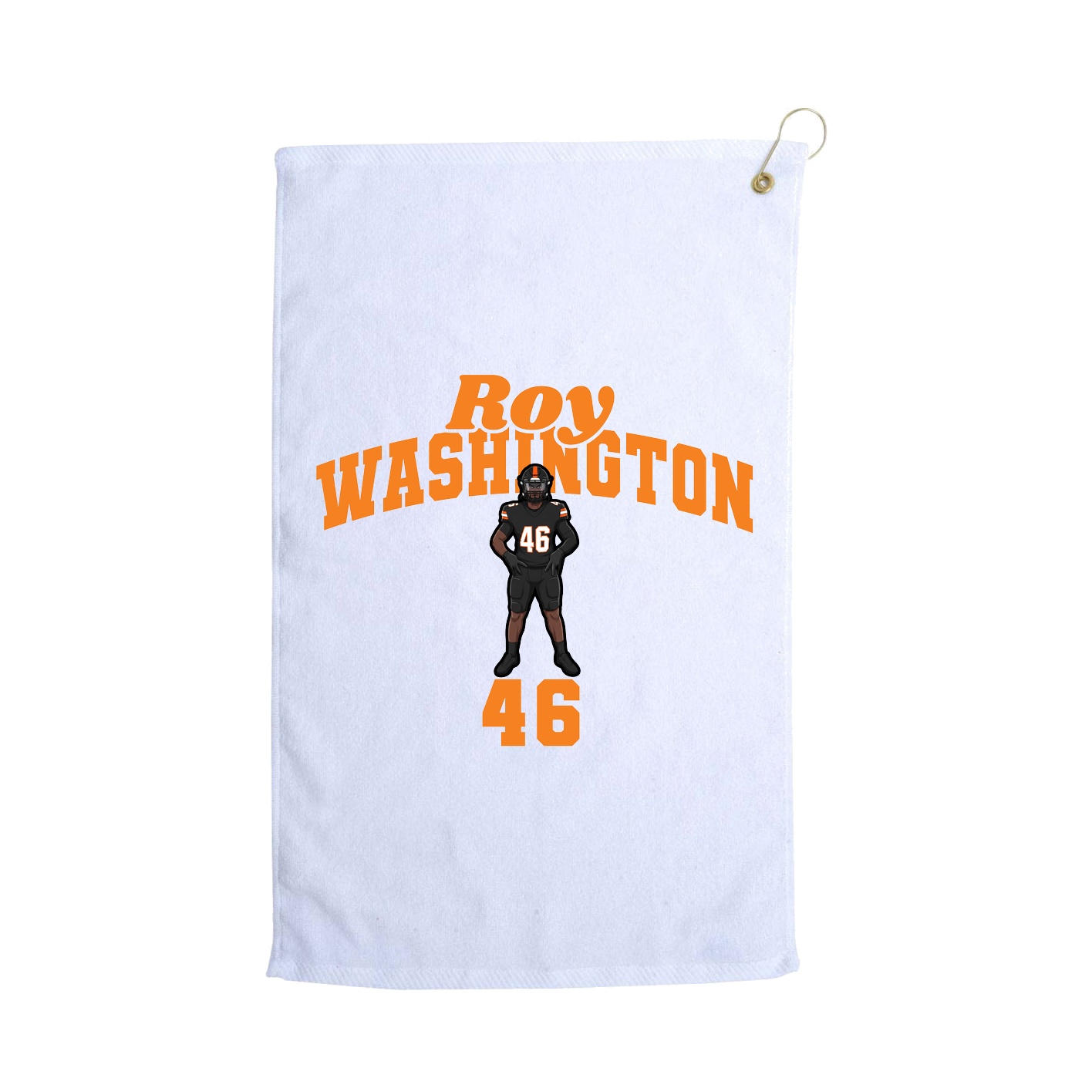 Golf Towel — Signature Arch in White