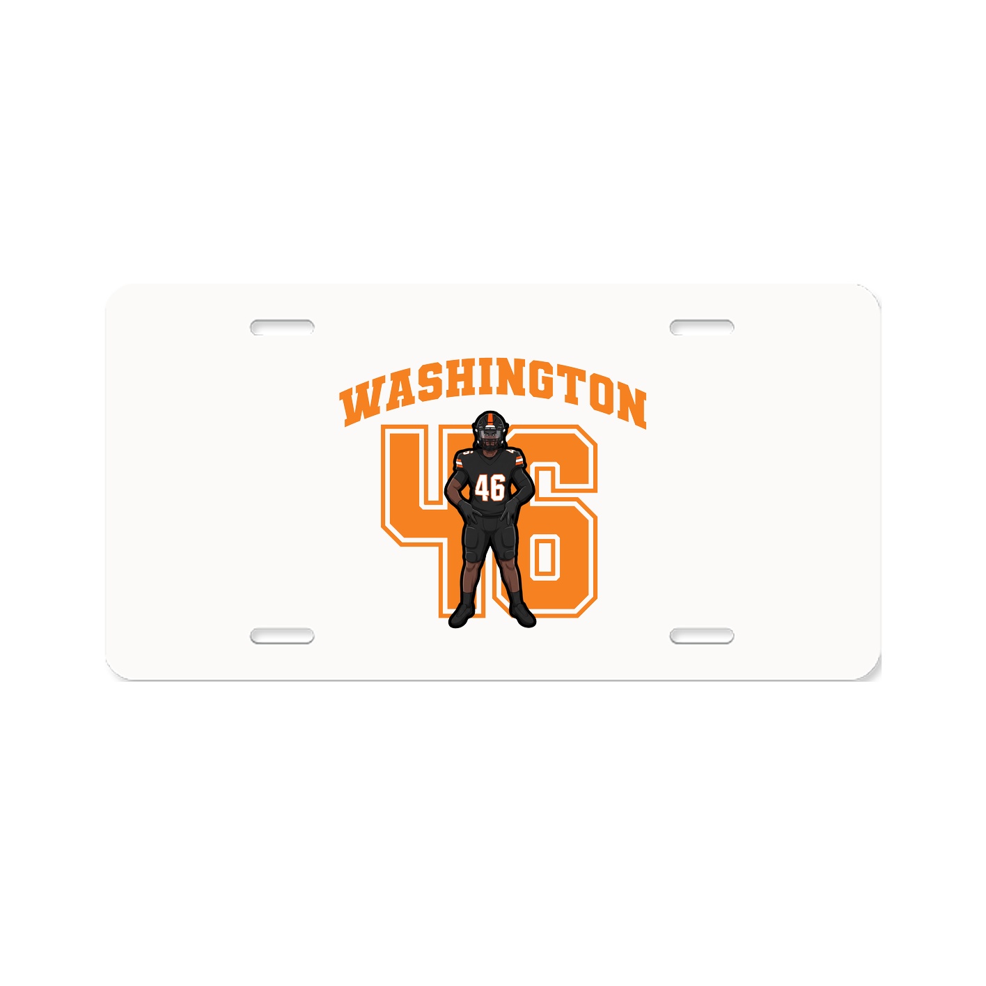 License Plate — Number in Classic