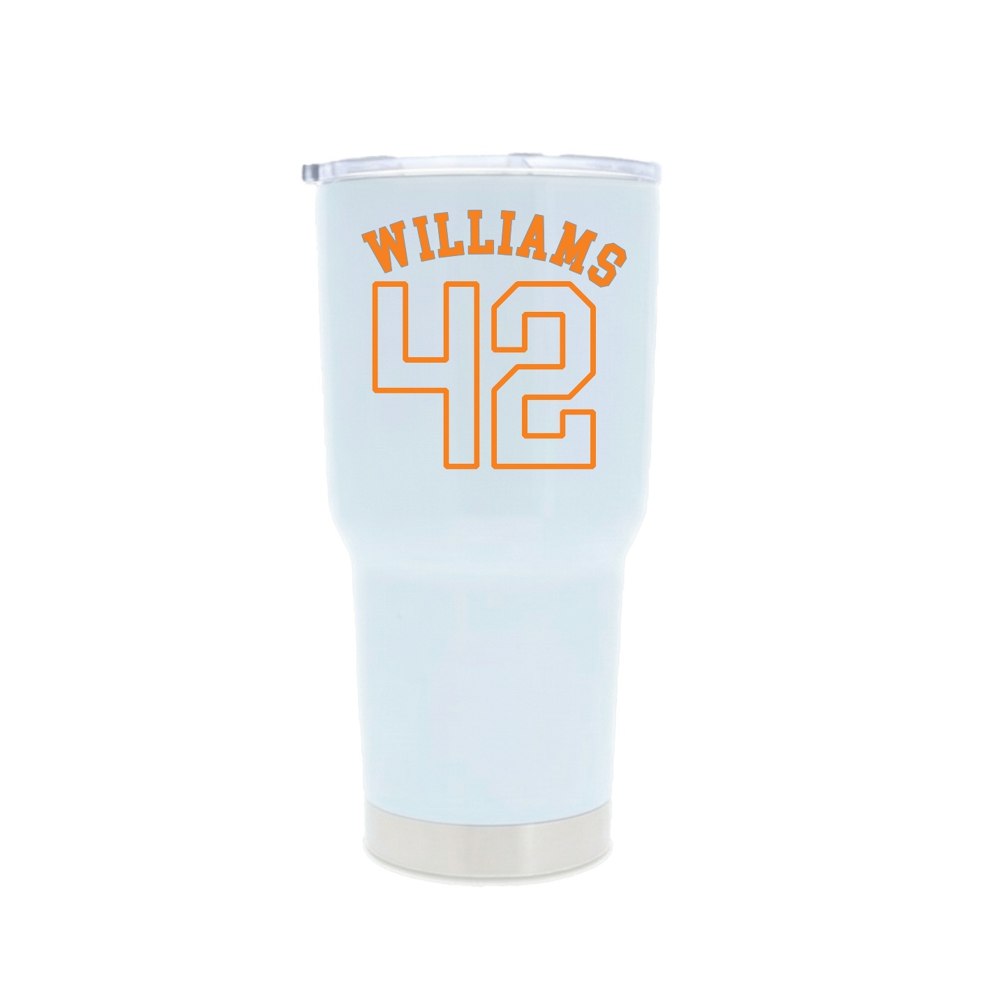30oz Stainless Steel Tumbler — Shirsey Arch in White