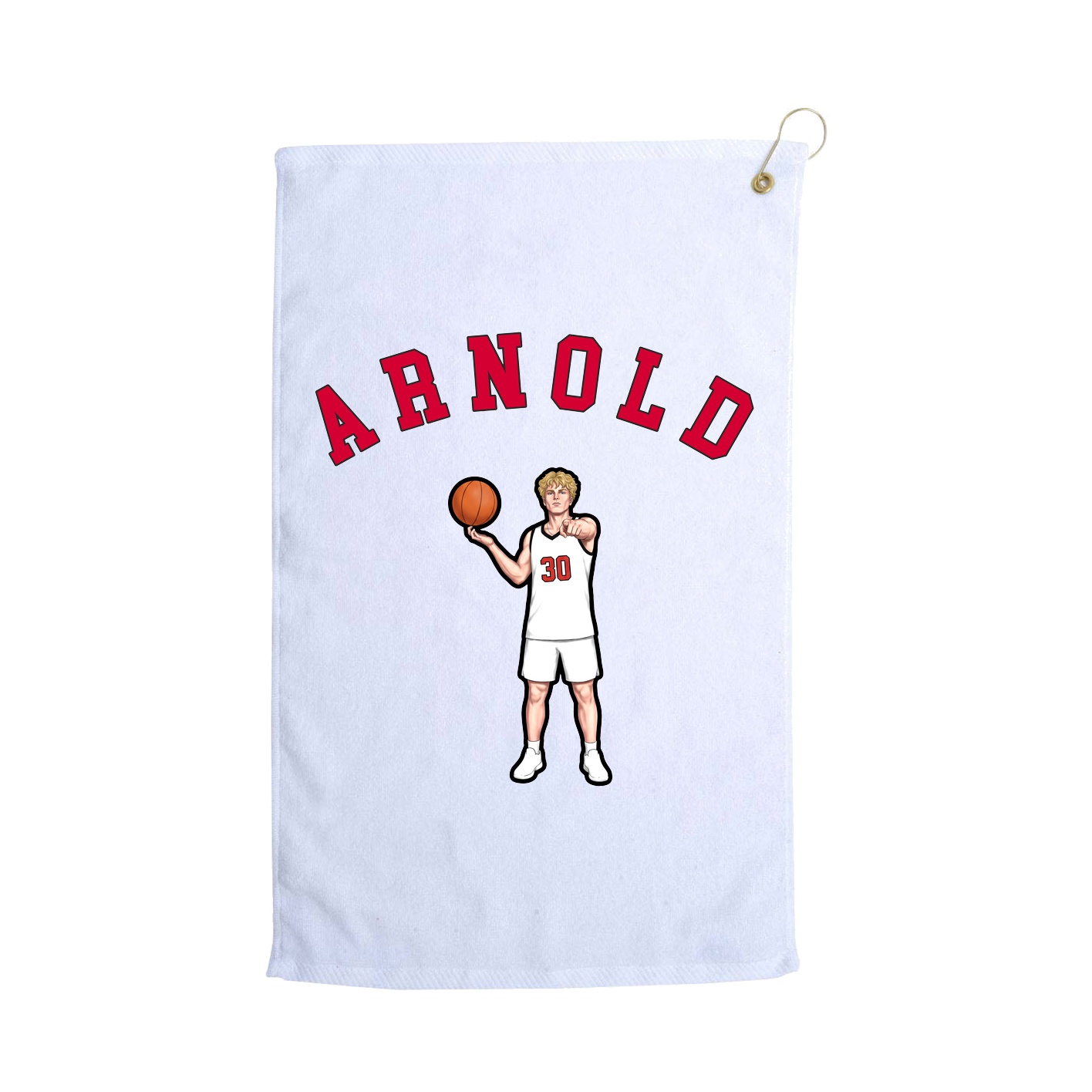Golf Towel — Shirsey Arch in White