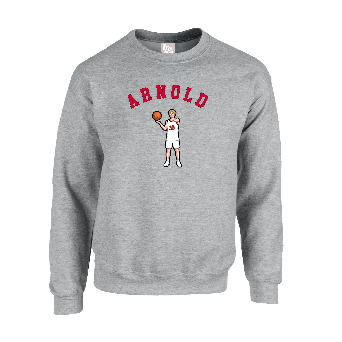 Fleece Crew — Shirsey Arch in Grey