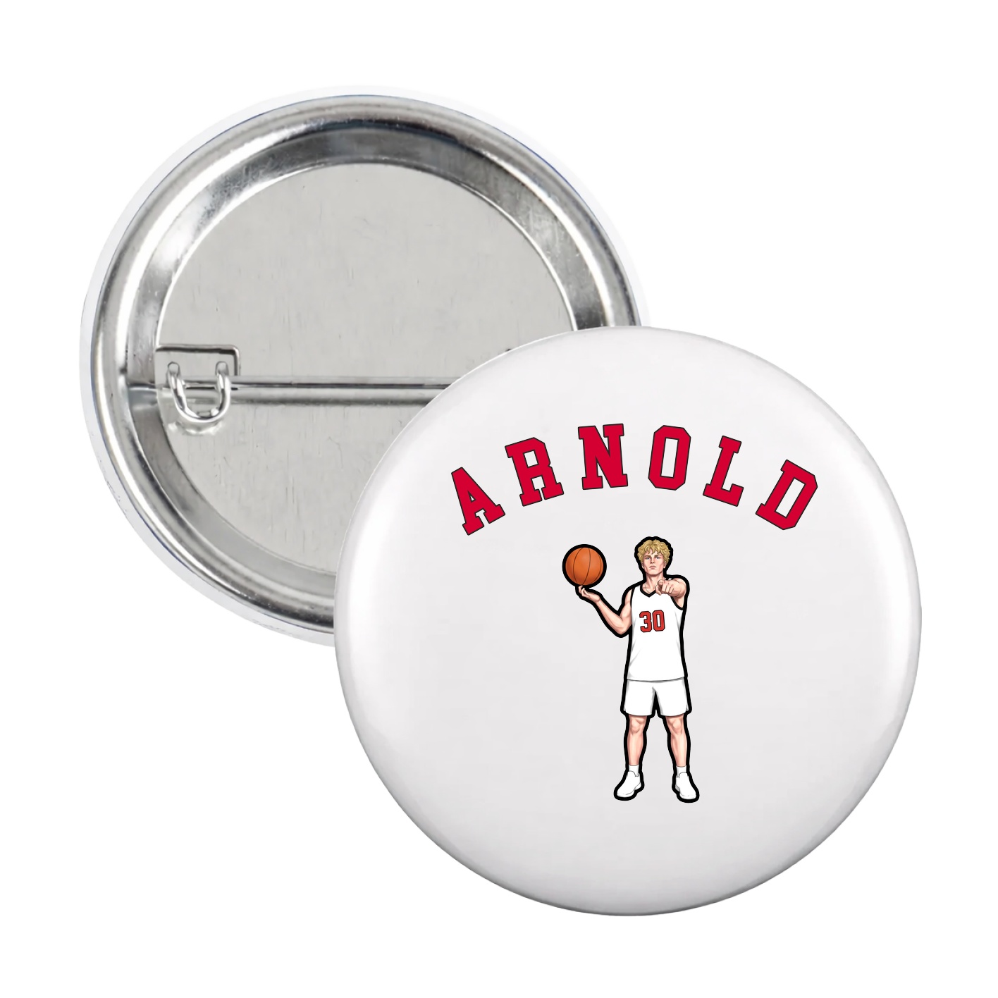 Game Day Button — Shirsey Arch in White