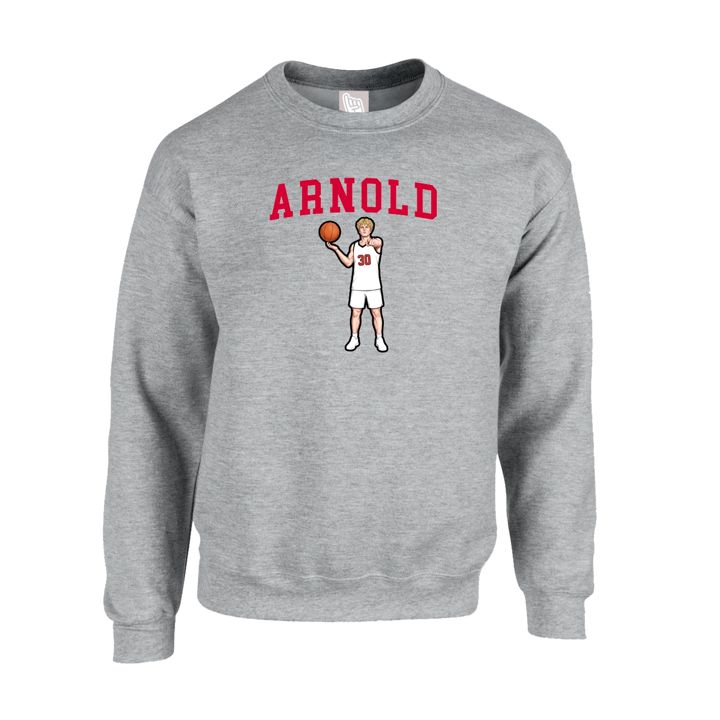 Fleece Crew — Shirsey in Grey