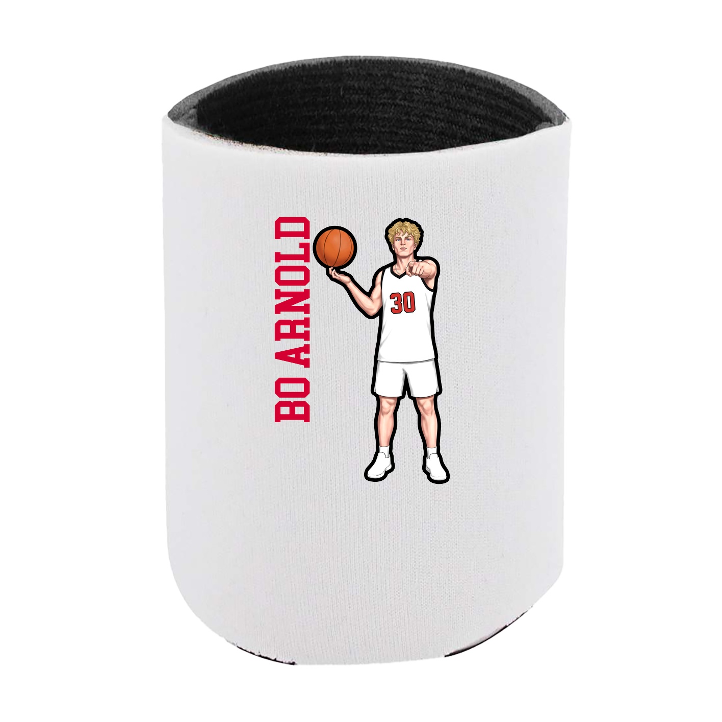 Can Holder — Name Vertical in White