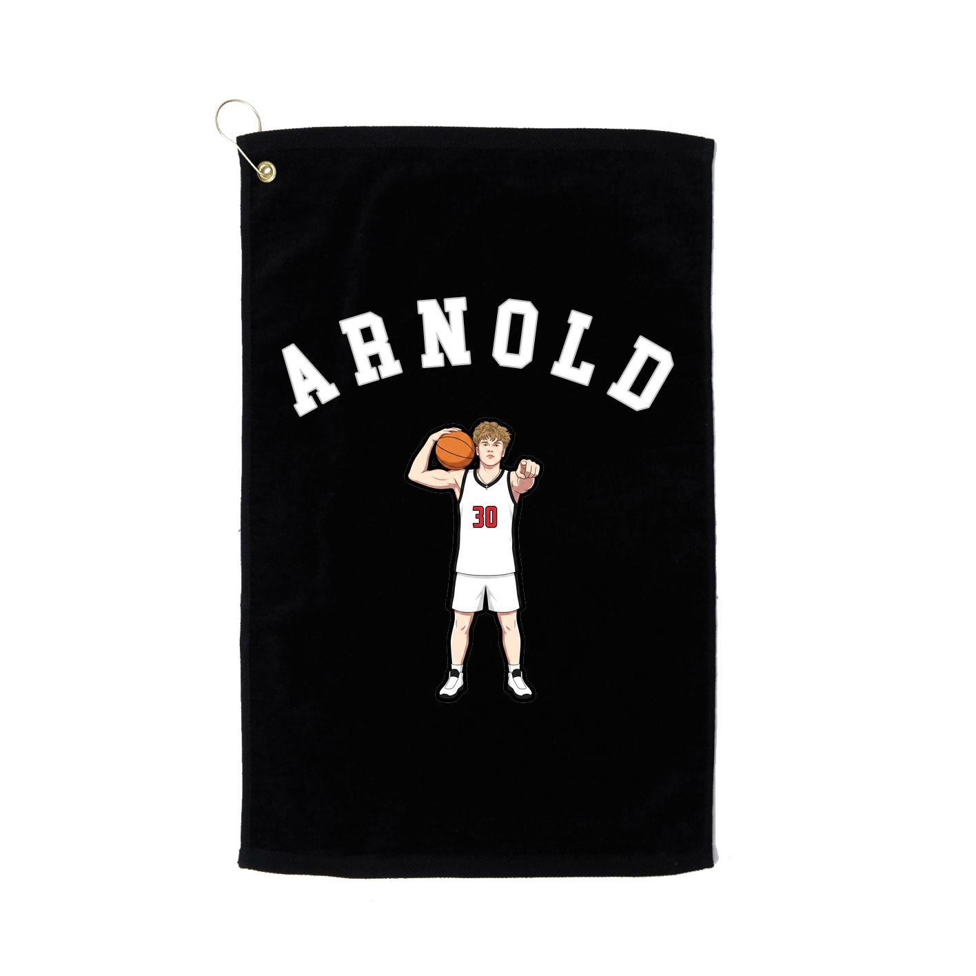 Golf Towel — Shirsey Arch in Black