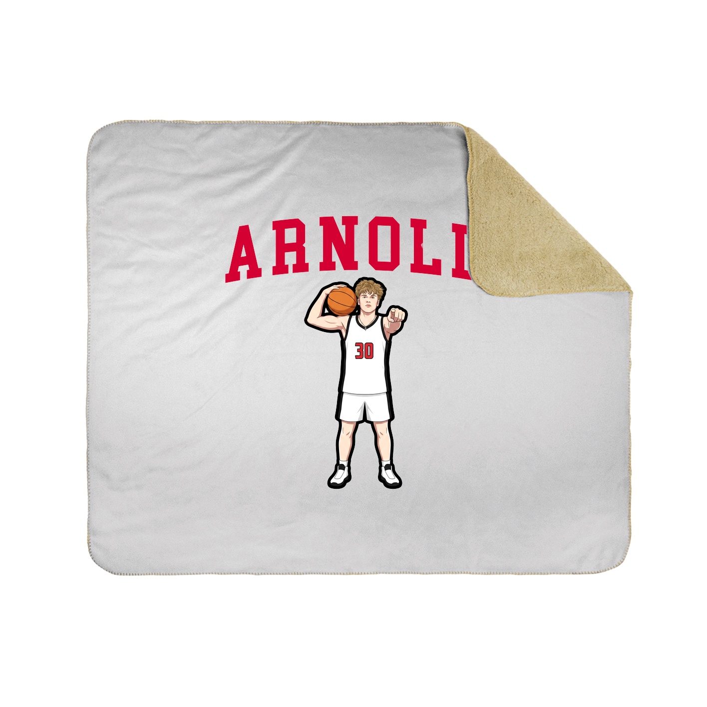 Throw Blanket — Shirsey in White