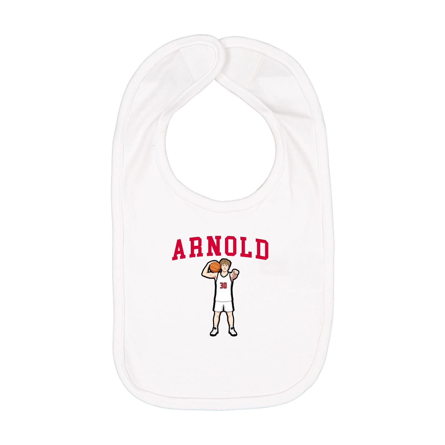 Infant Bib — Shirsey in White
