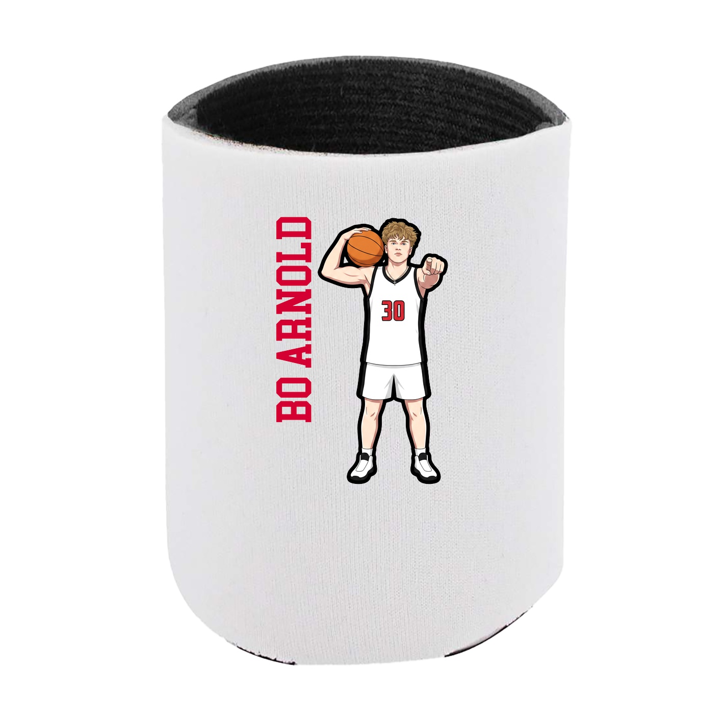 Can Holder — Name Vertical in White