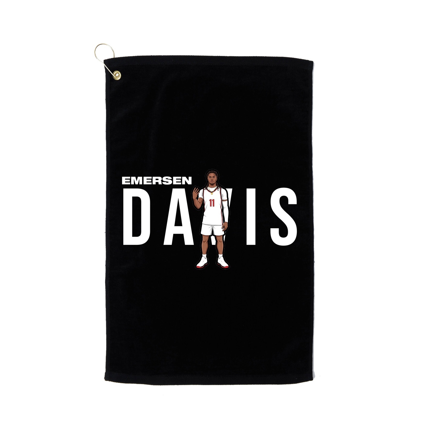 Golf Towel — Player Name in Black