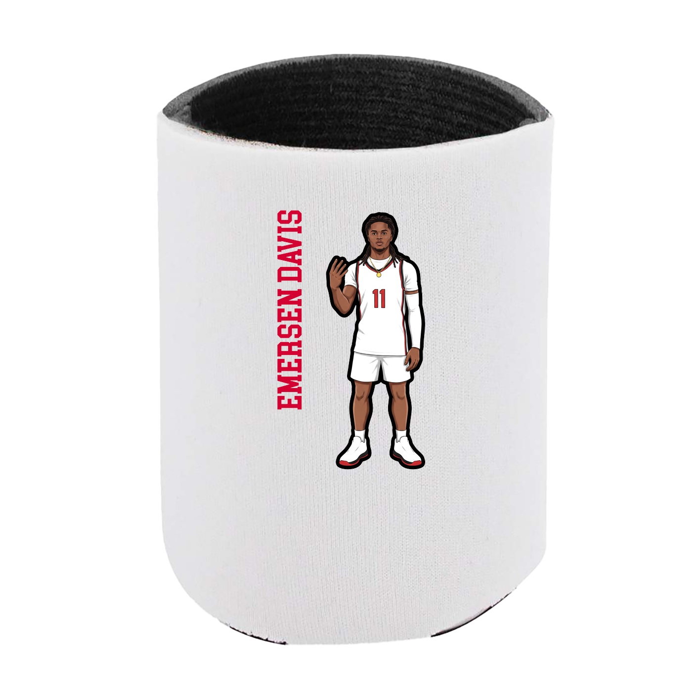 Can Holder — Name Vertical in White
