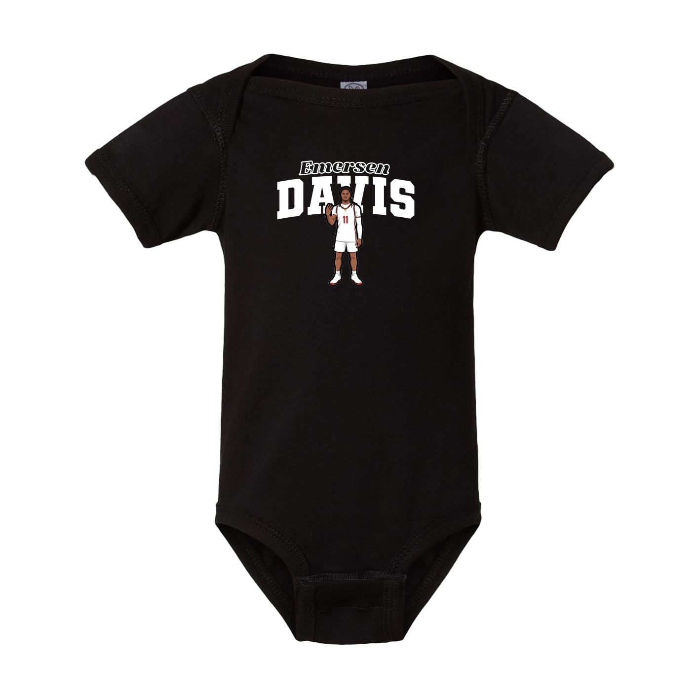 Baby Onesie — Name Arch in Black