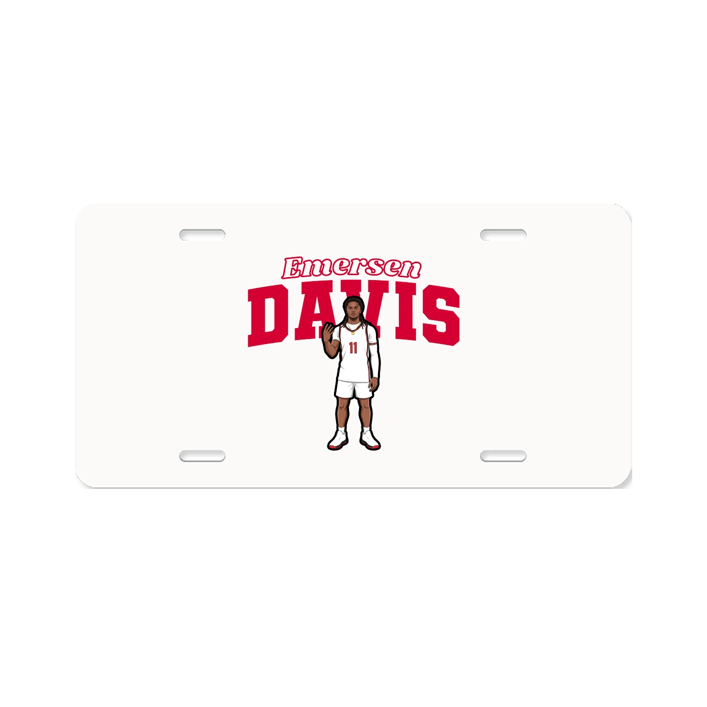 License Plate — Name Arch in Classic