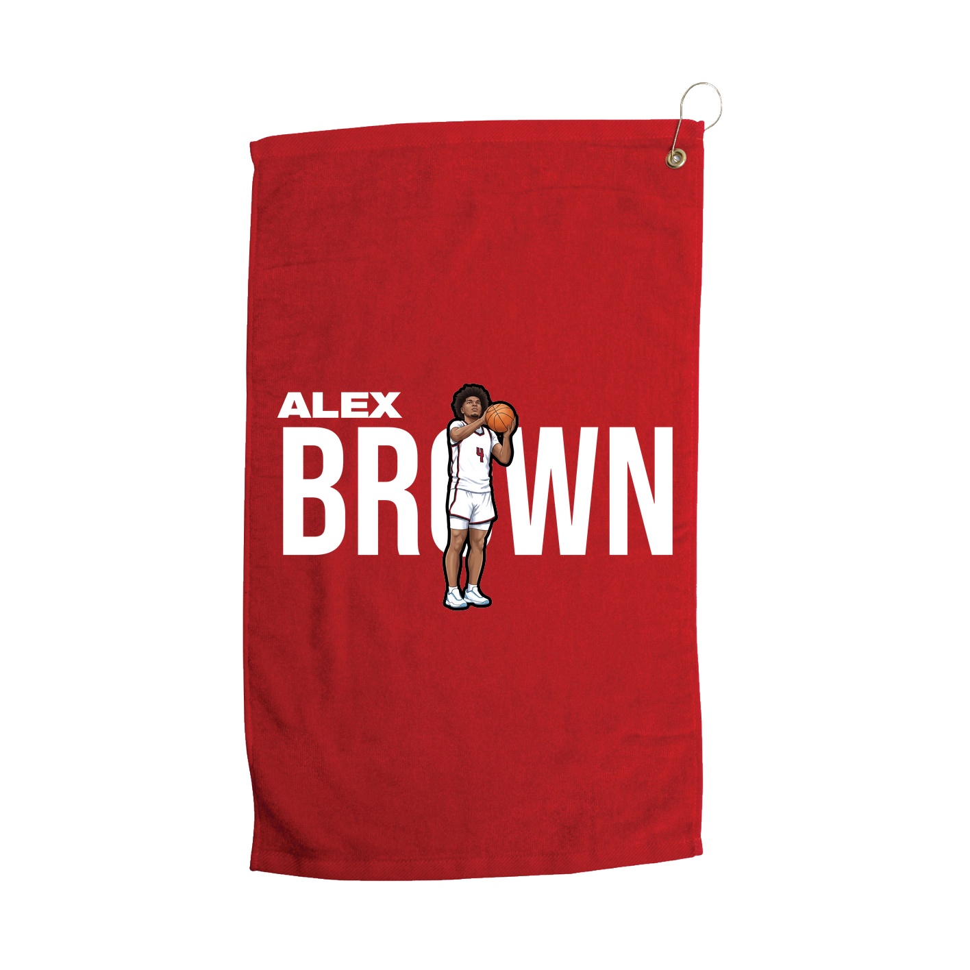 Golf Towel — Player Name in Red