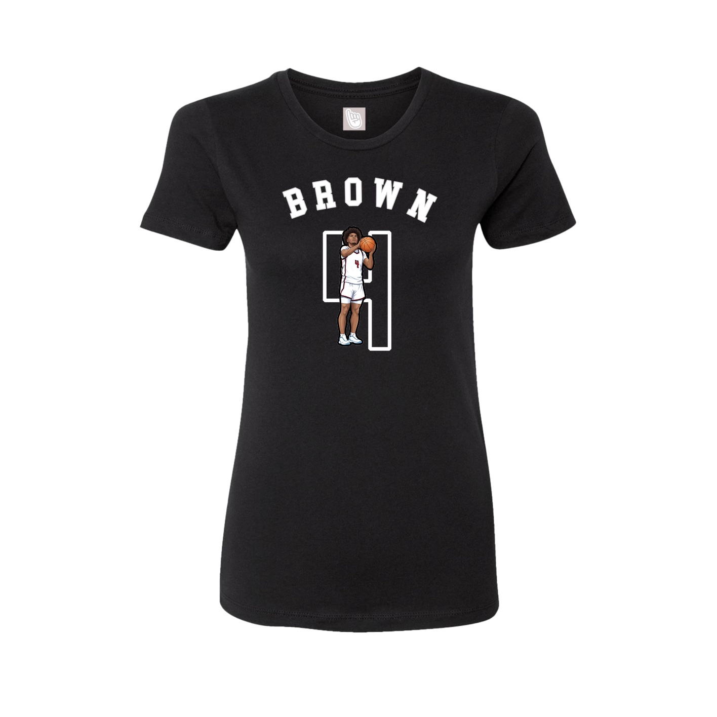 Fitted Women's Tee — Shirsey Arch in Black