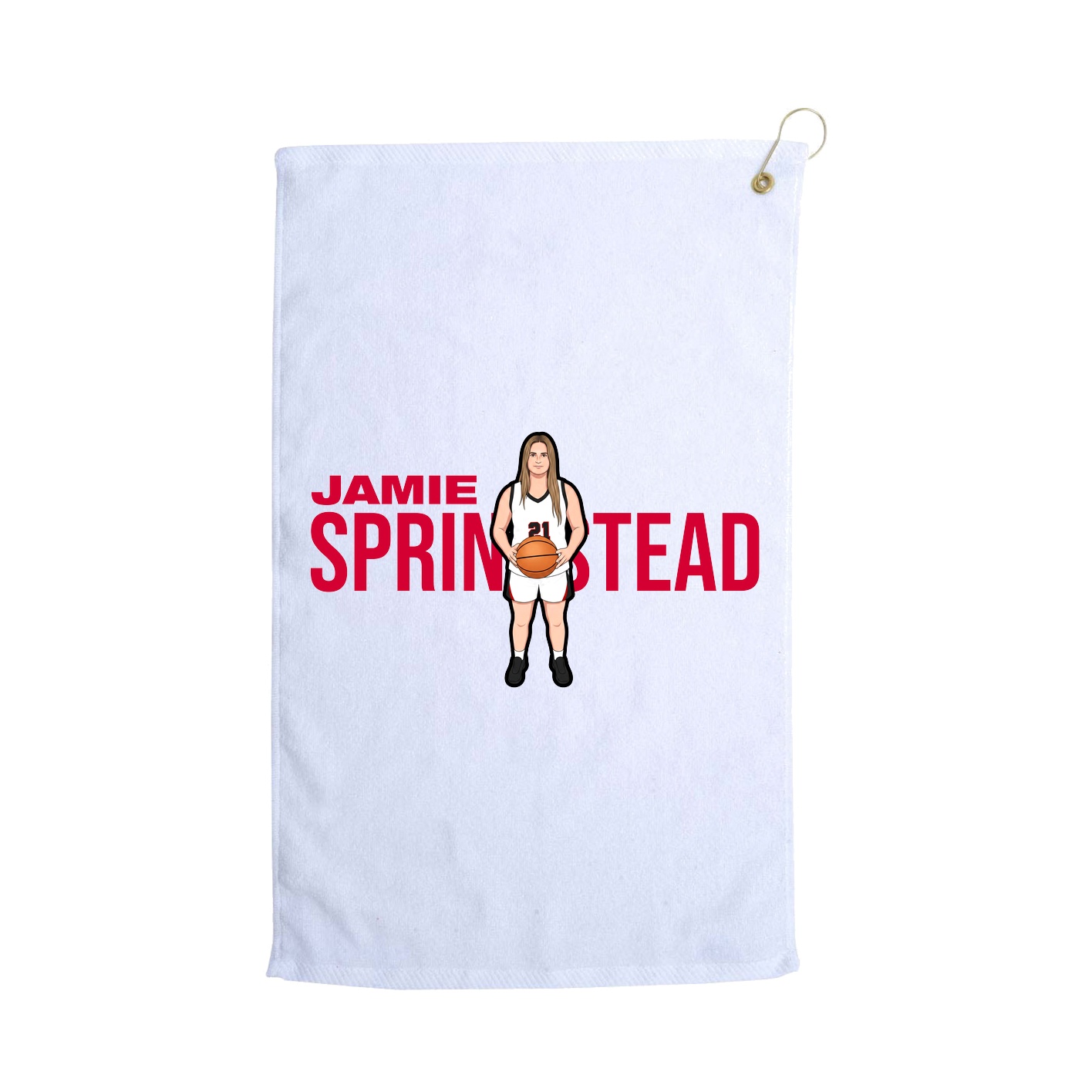 Golf Towel — Player Name in White