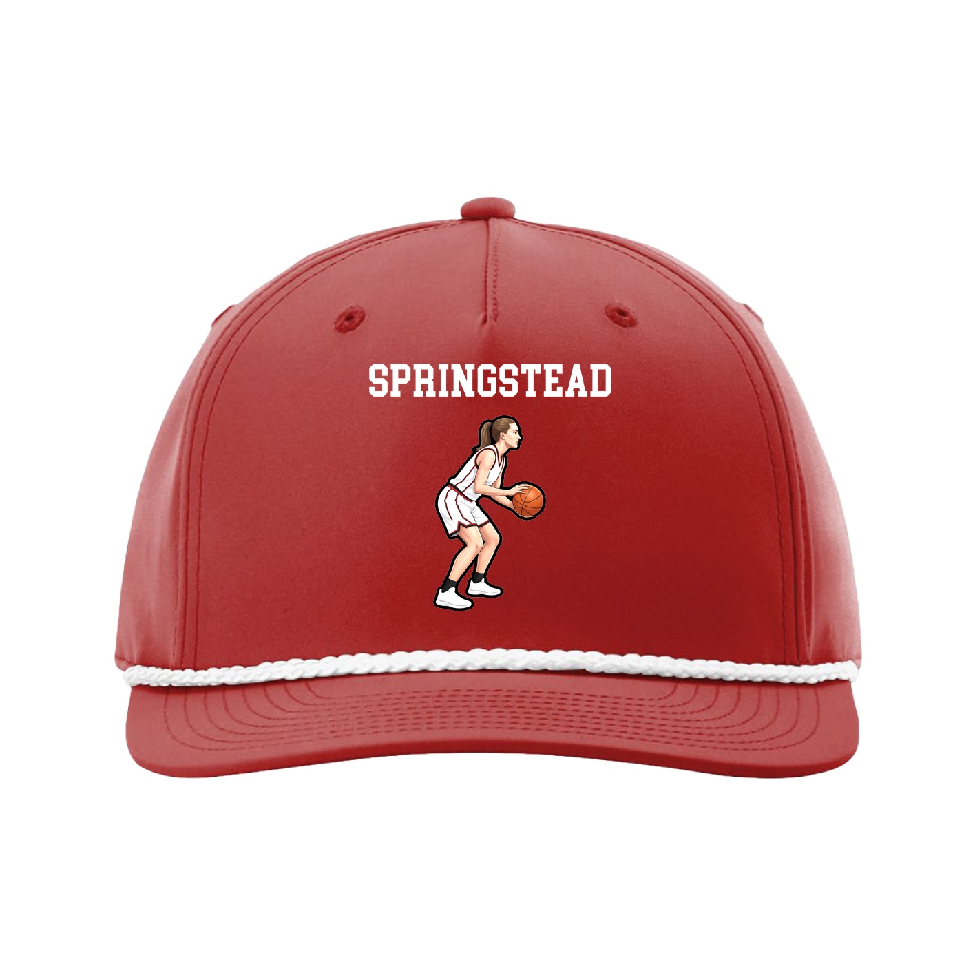 Five-Panel Classic Rope Cap — Shirsey in Red