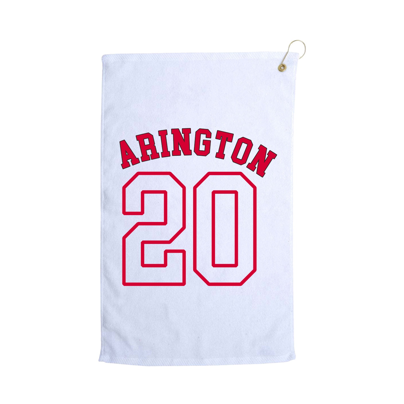 Golf Towel — Shirsey Arch in White