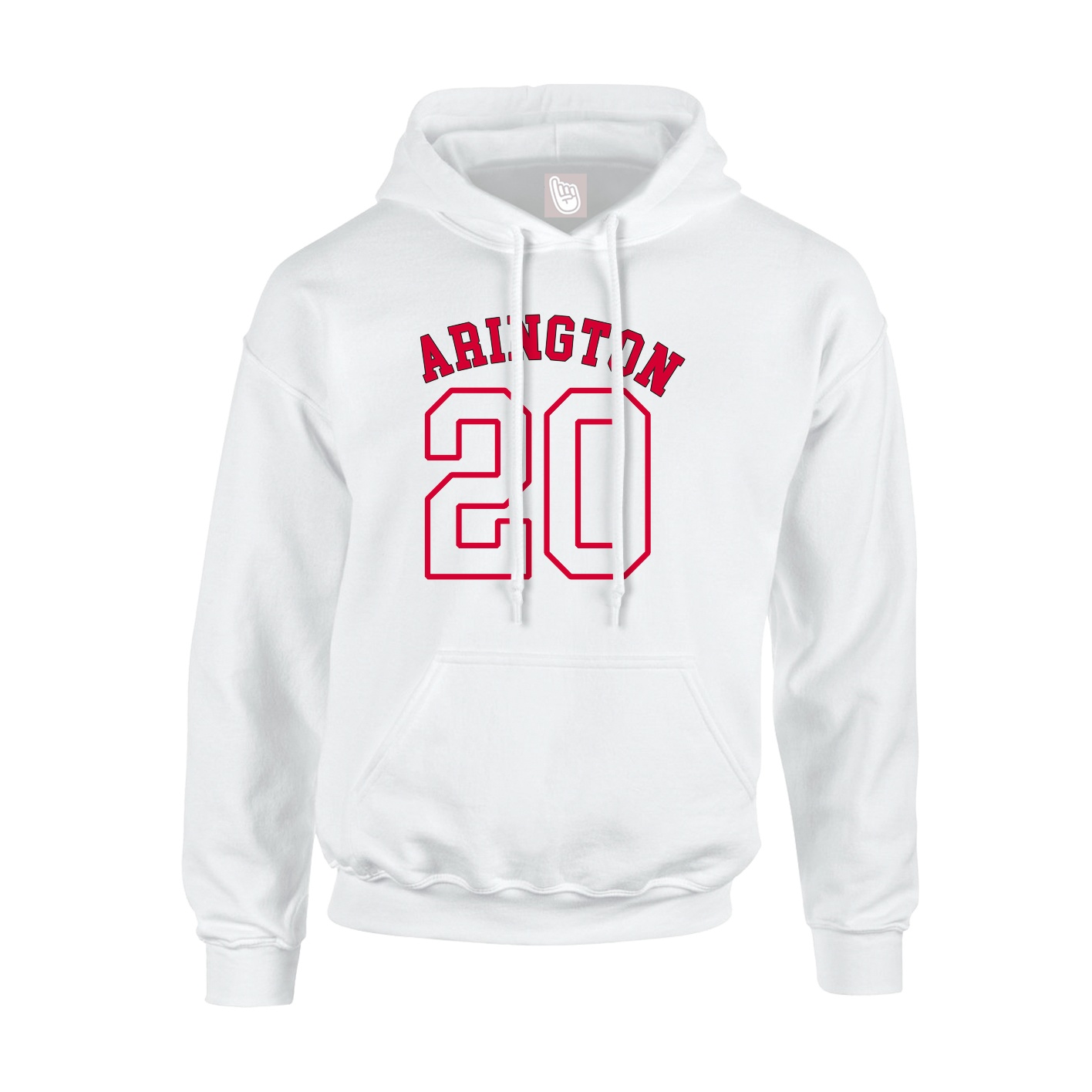 Youth Hoodie — Shirsey Arch in White