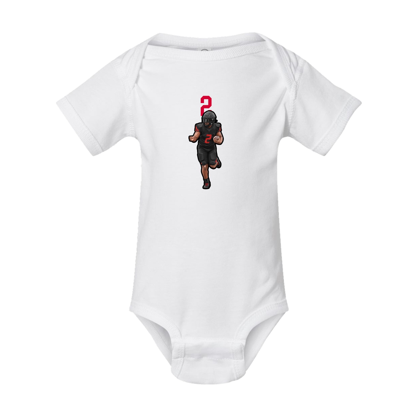 Baby Onesie — Number Top in White