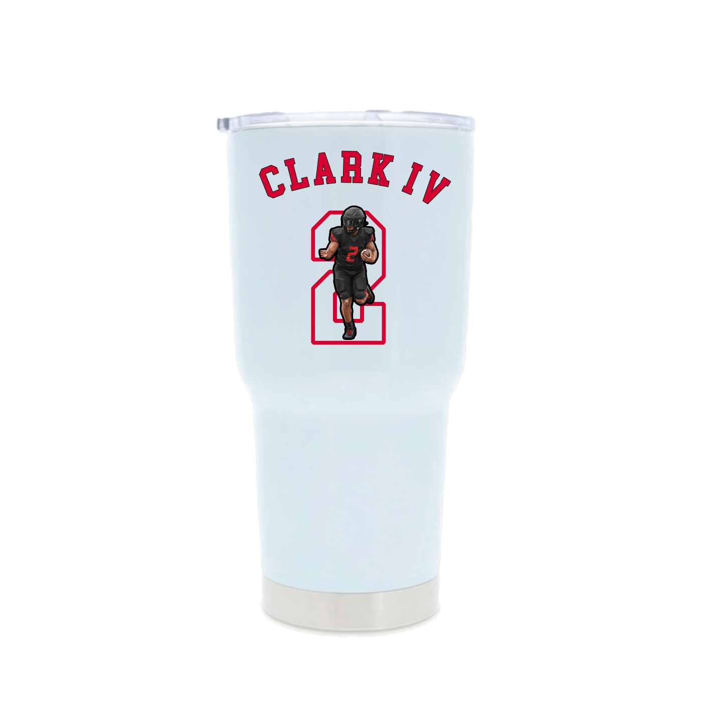 30oz Stainless Steel Tumbler — Shirsey Arch in White
