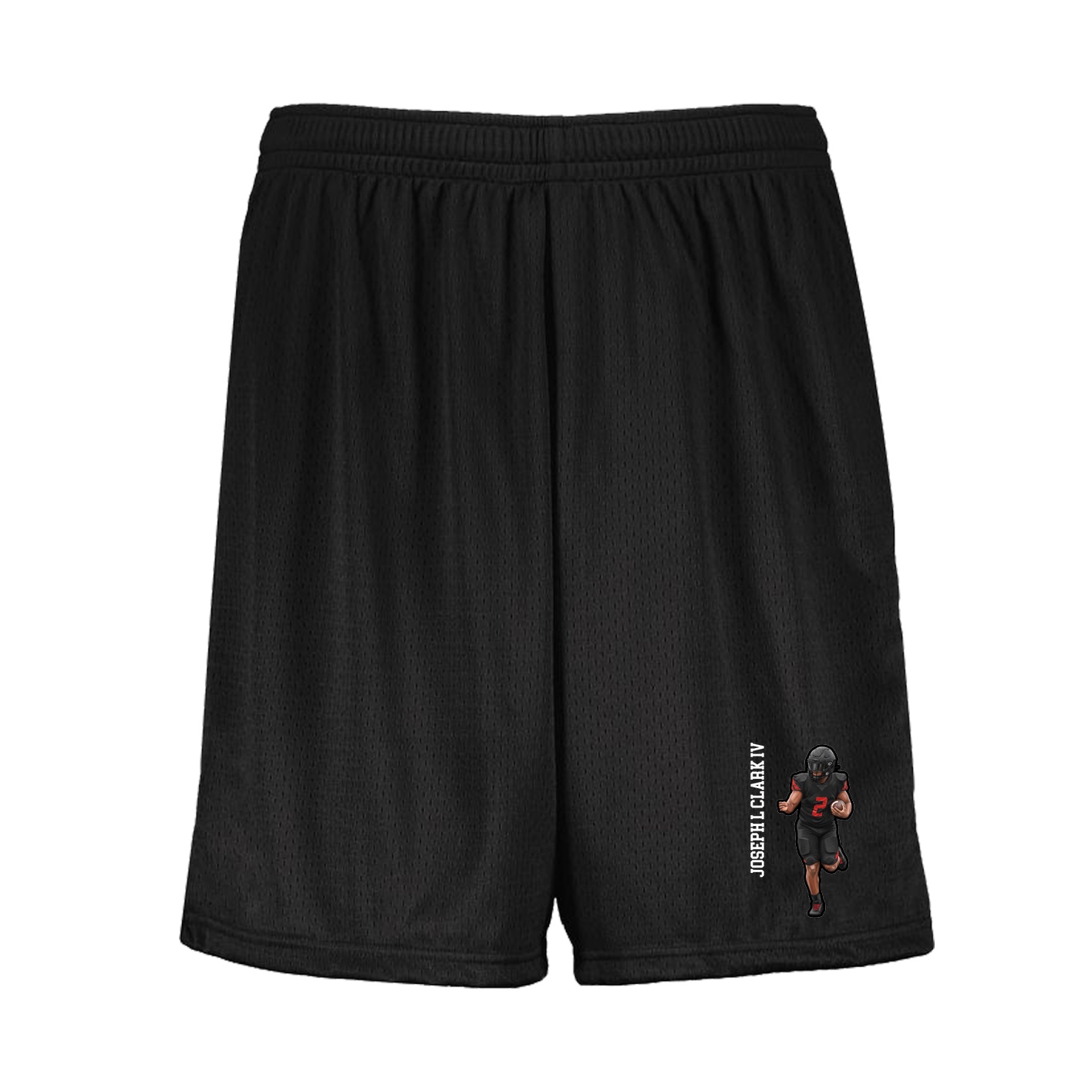 Shorts — Name Vertical in Black