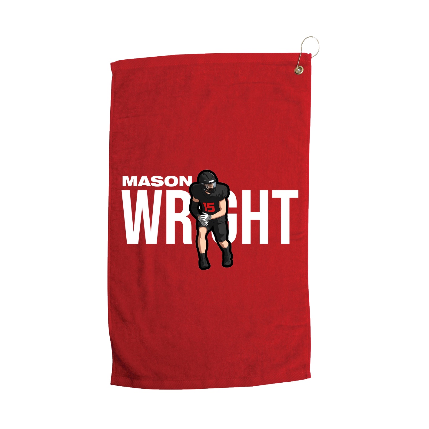 Golf Towel — Player Name in Red