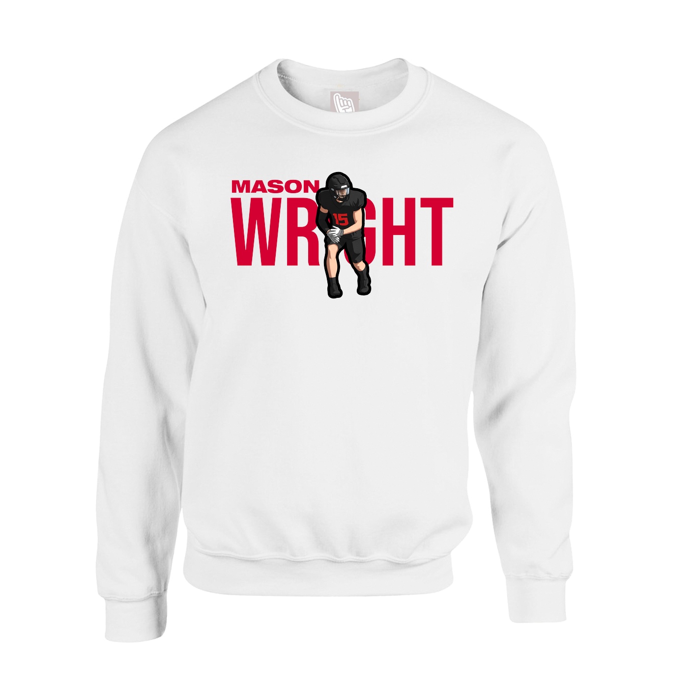 Fleece Crew — Player Name in White