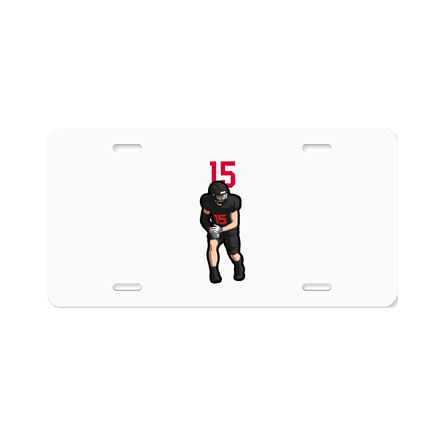 License Plate — Number Top in Classic
