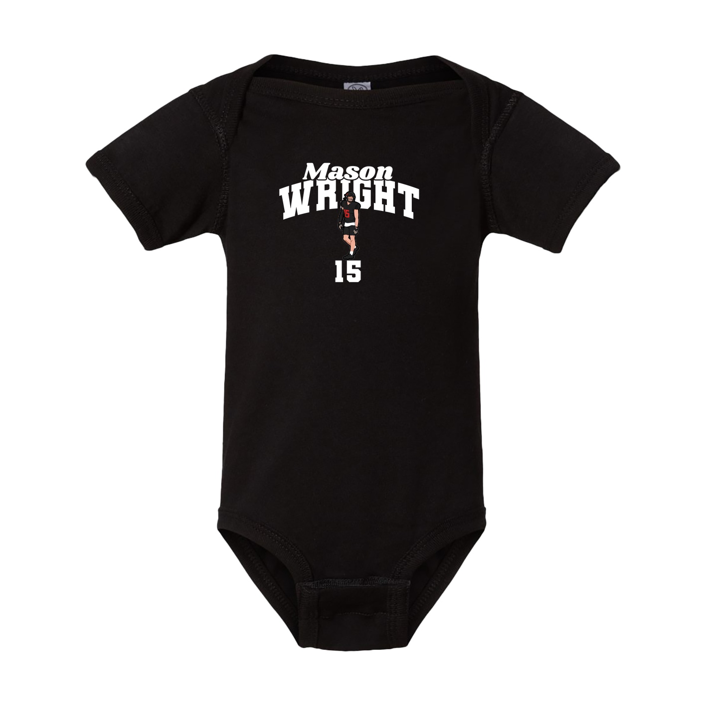 Baby Onesie — Signature Arch in Black
