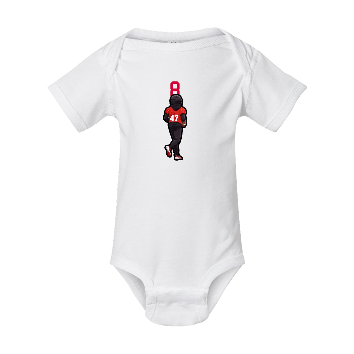 Baby Onesie — Number Top in White