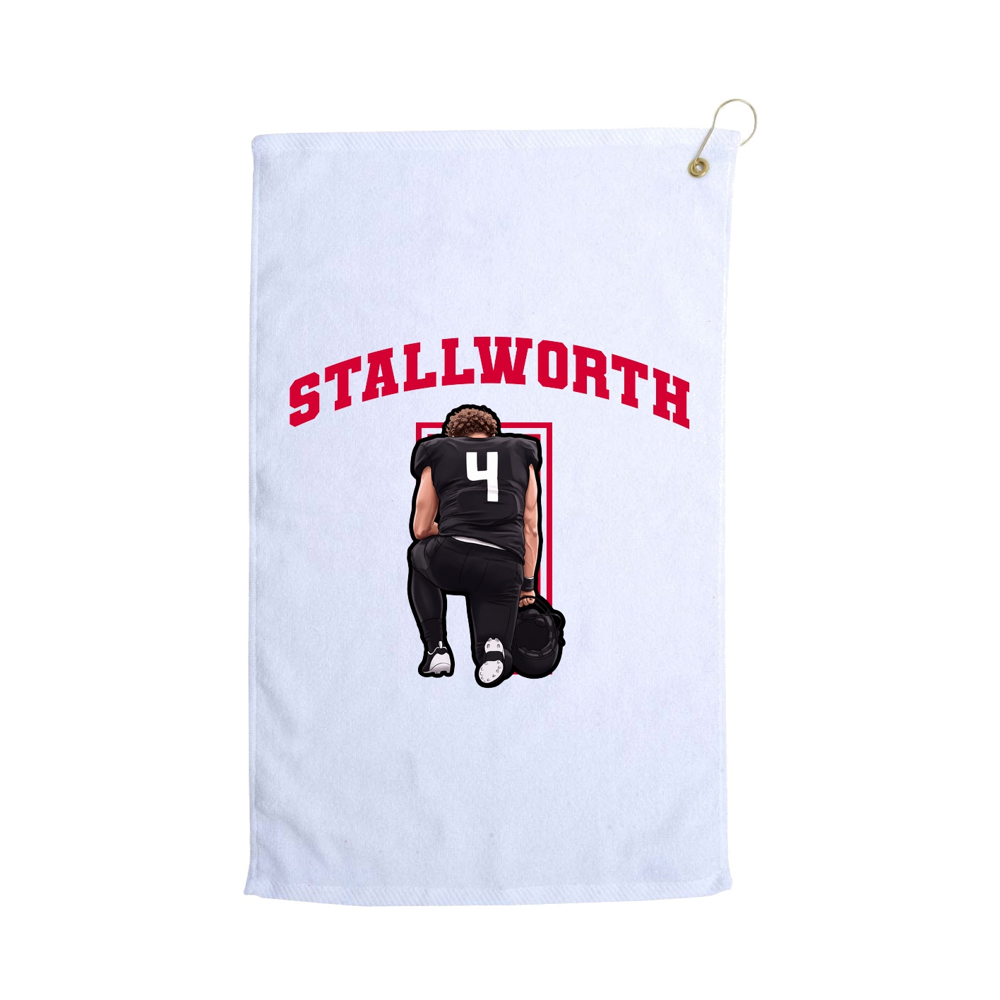 Golf Towel — Number in White