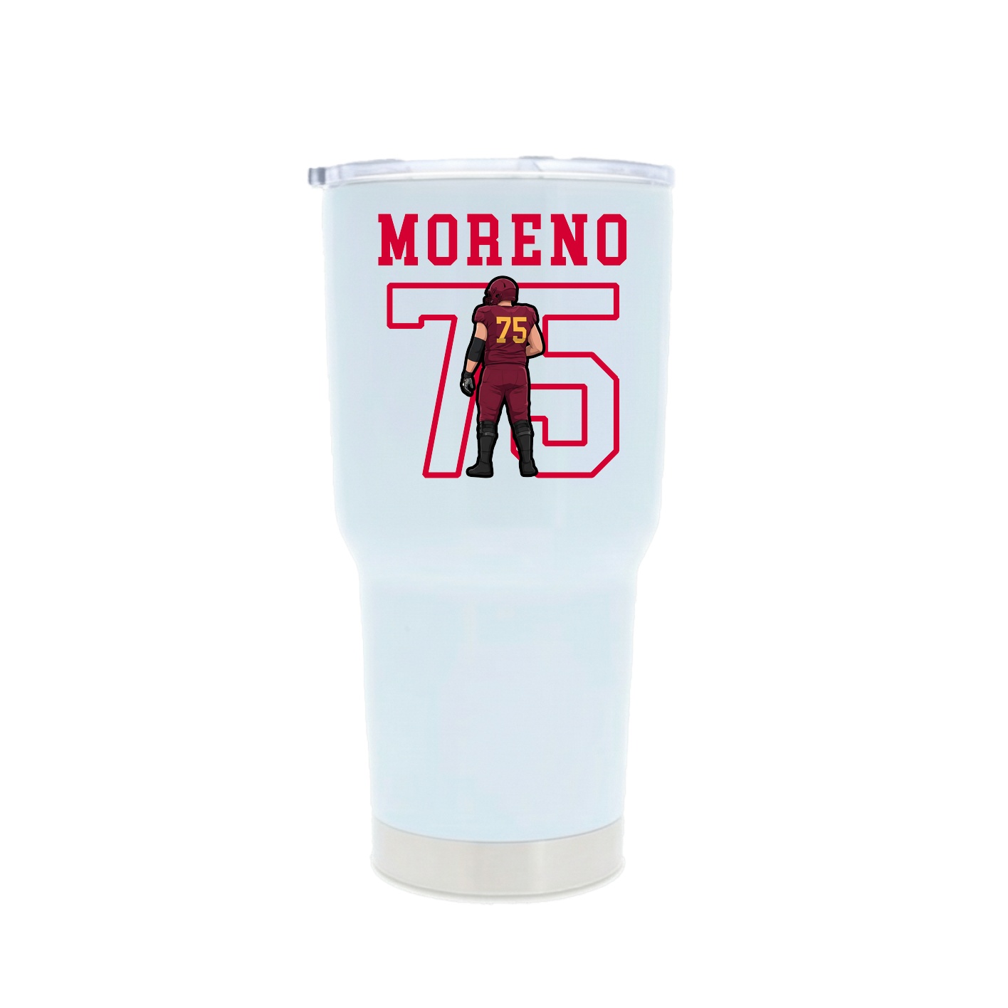 30oz Stainless Steel Tumbler — Shirsey in White