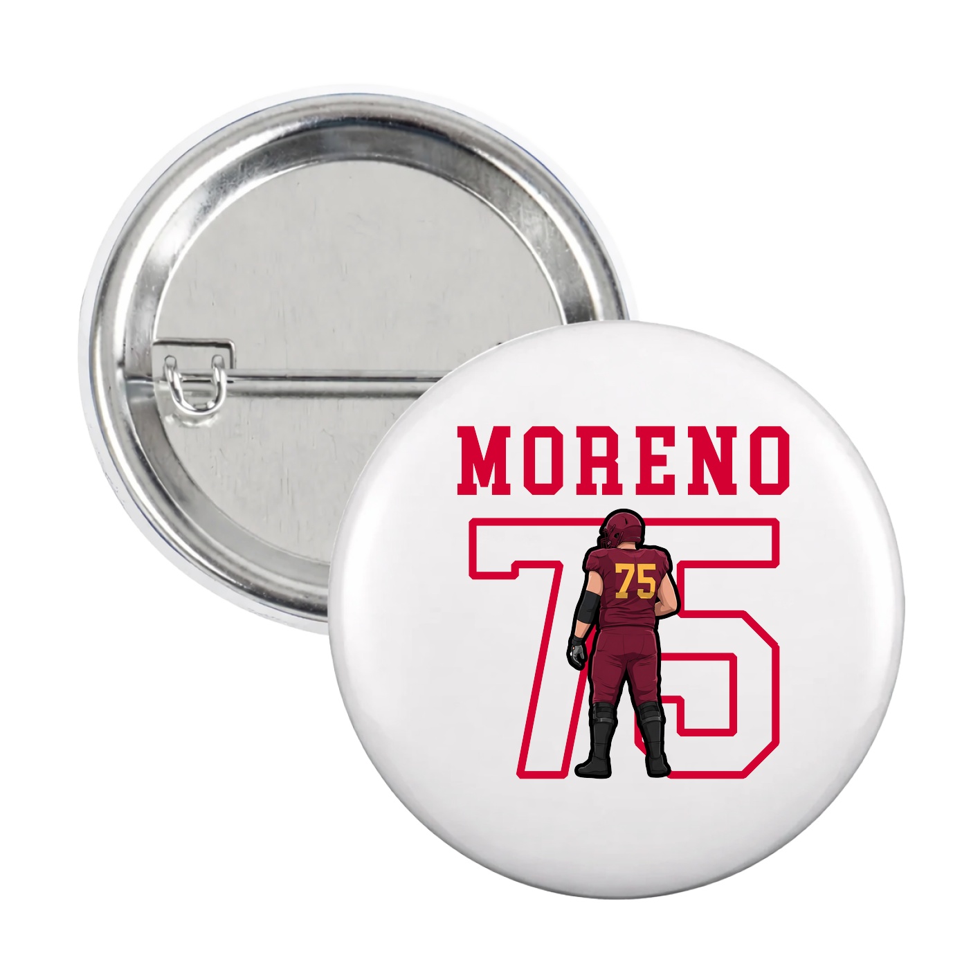 Game Day Button — Shirsey in White