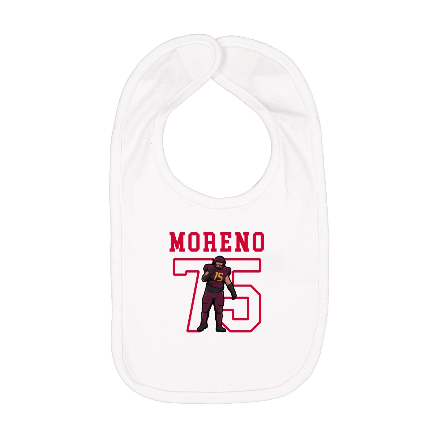 Infant Bib — Shirsey in White