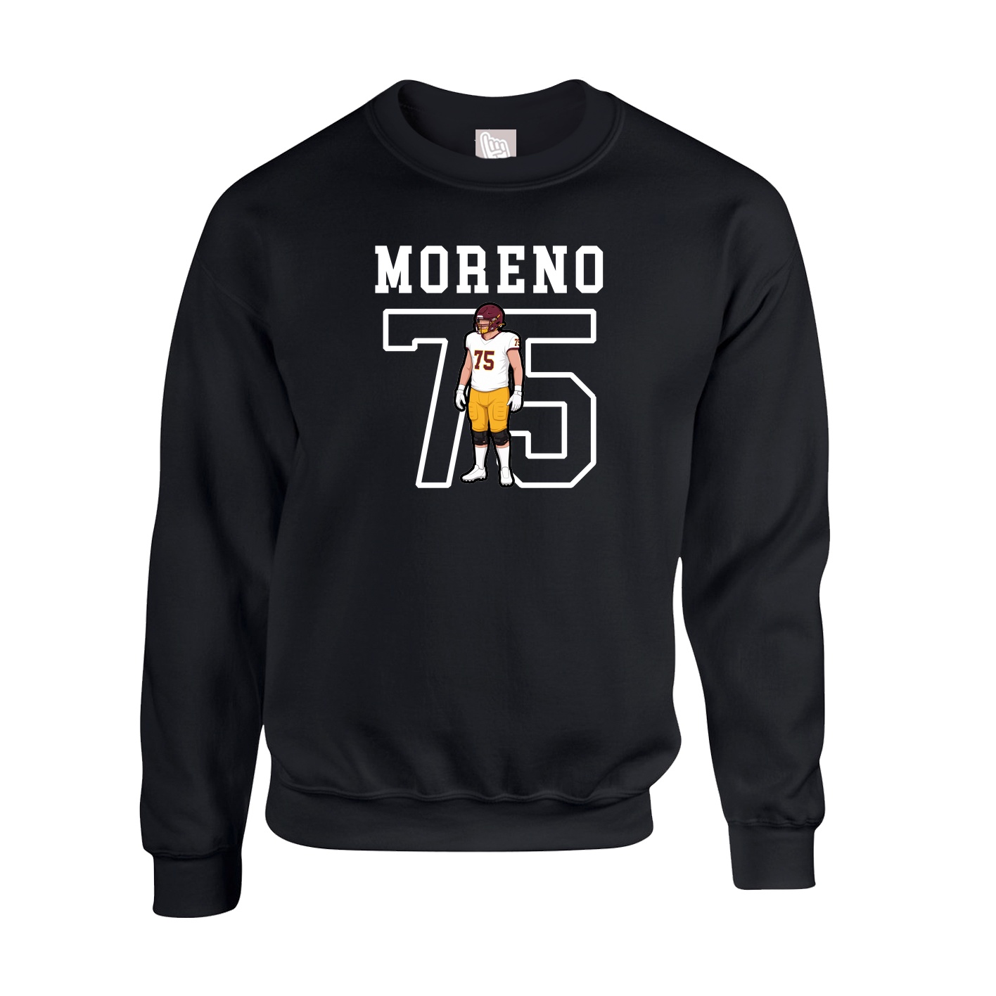 Fleece Crew — Shirsey in Black