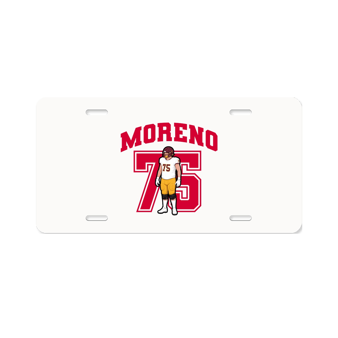 License Plate — Number in Classic