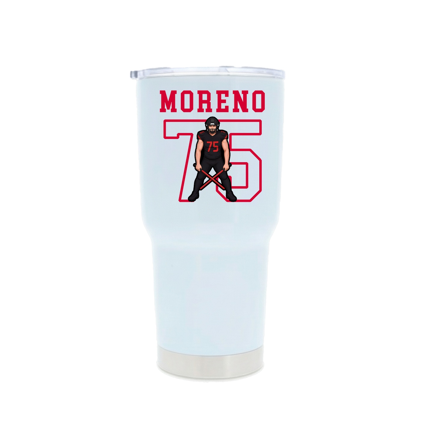 30oz Stainless Steel Tumbler — Shirsey in White