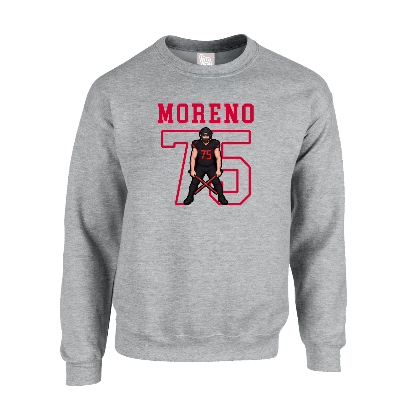 Fleece Crew — Shirsey in Grey