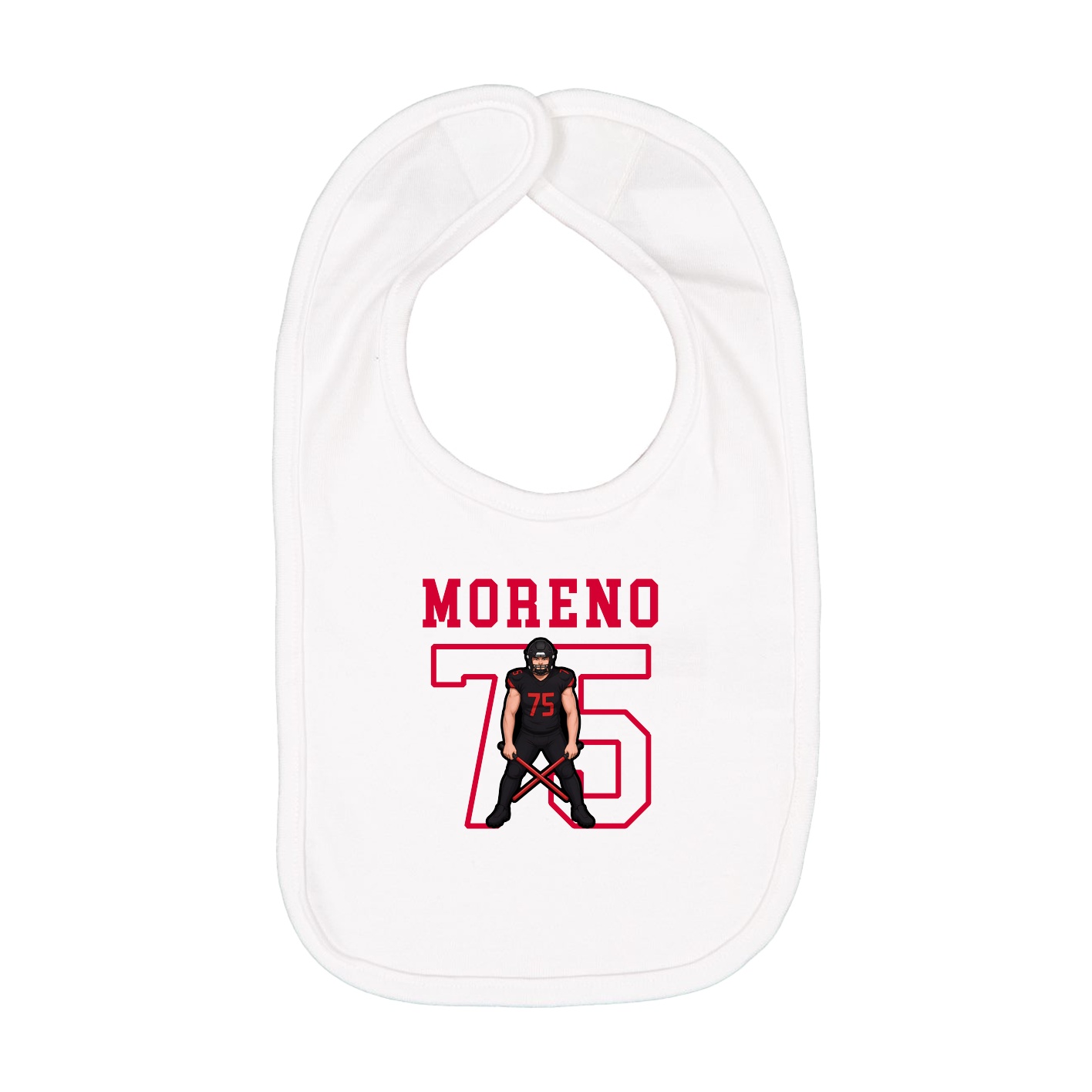 Infant Bib — Shirsey in White