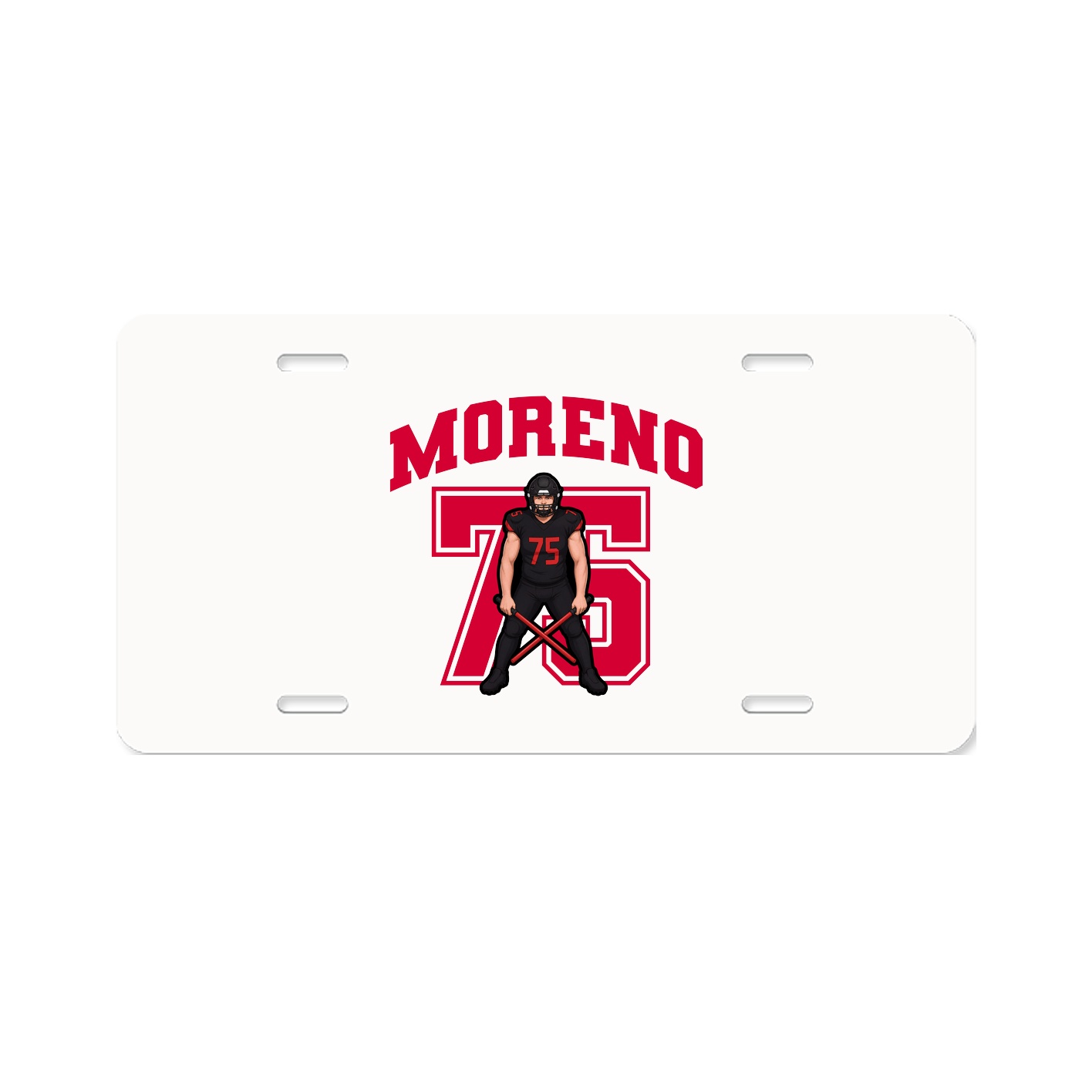 License Plate — Number in Classic