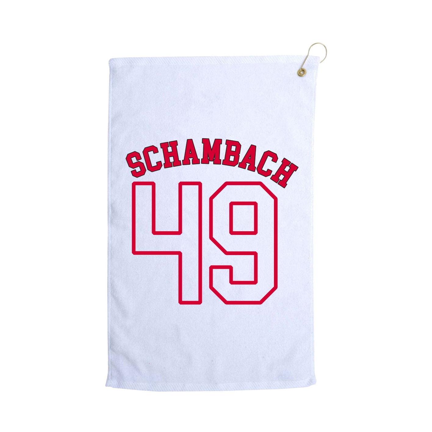 Golf Towel — Shirsey Arch in White