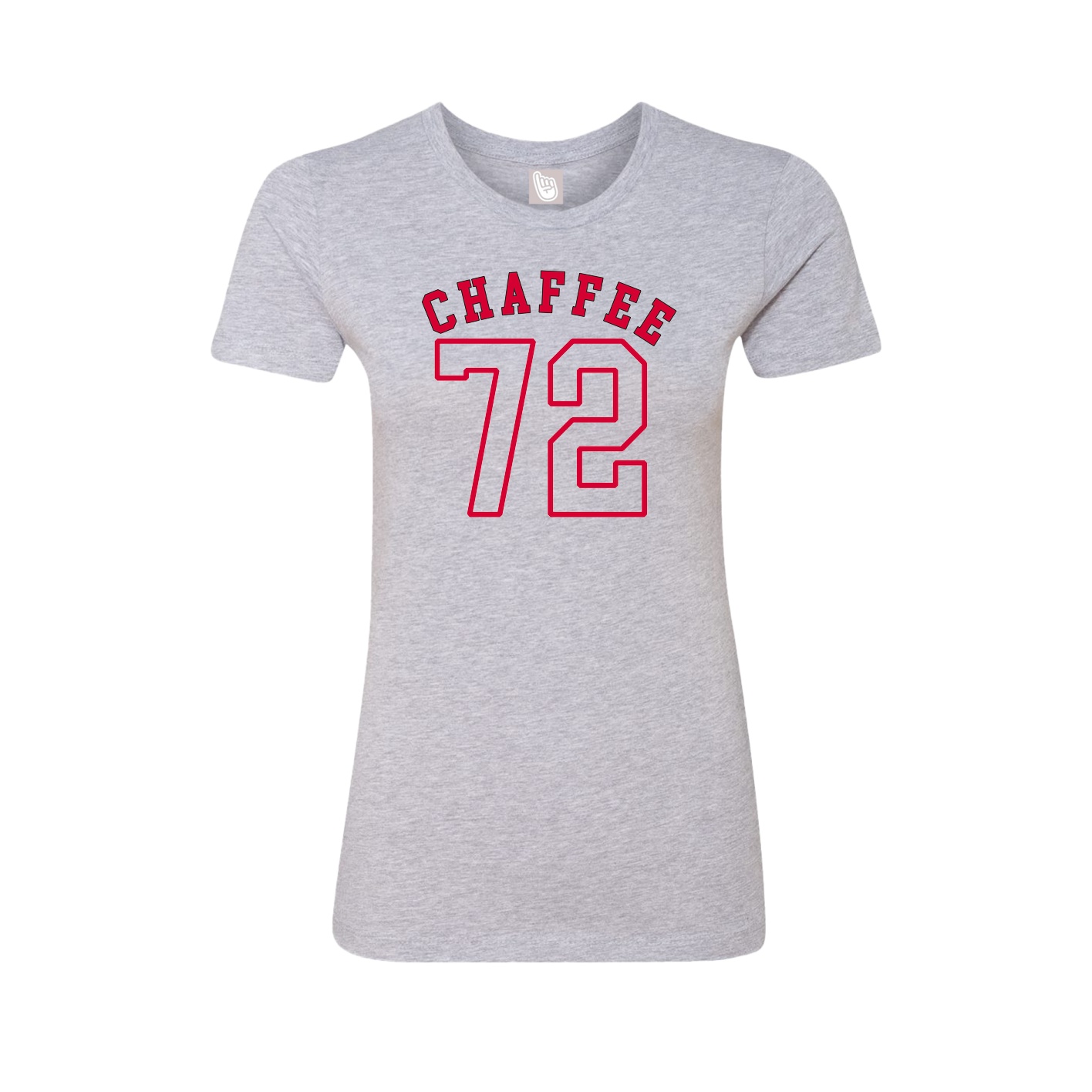 Fitted Women's Tee — Shirsey Arch in Grey