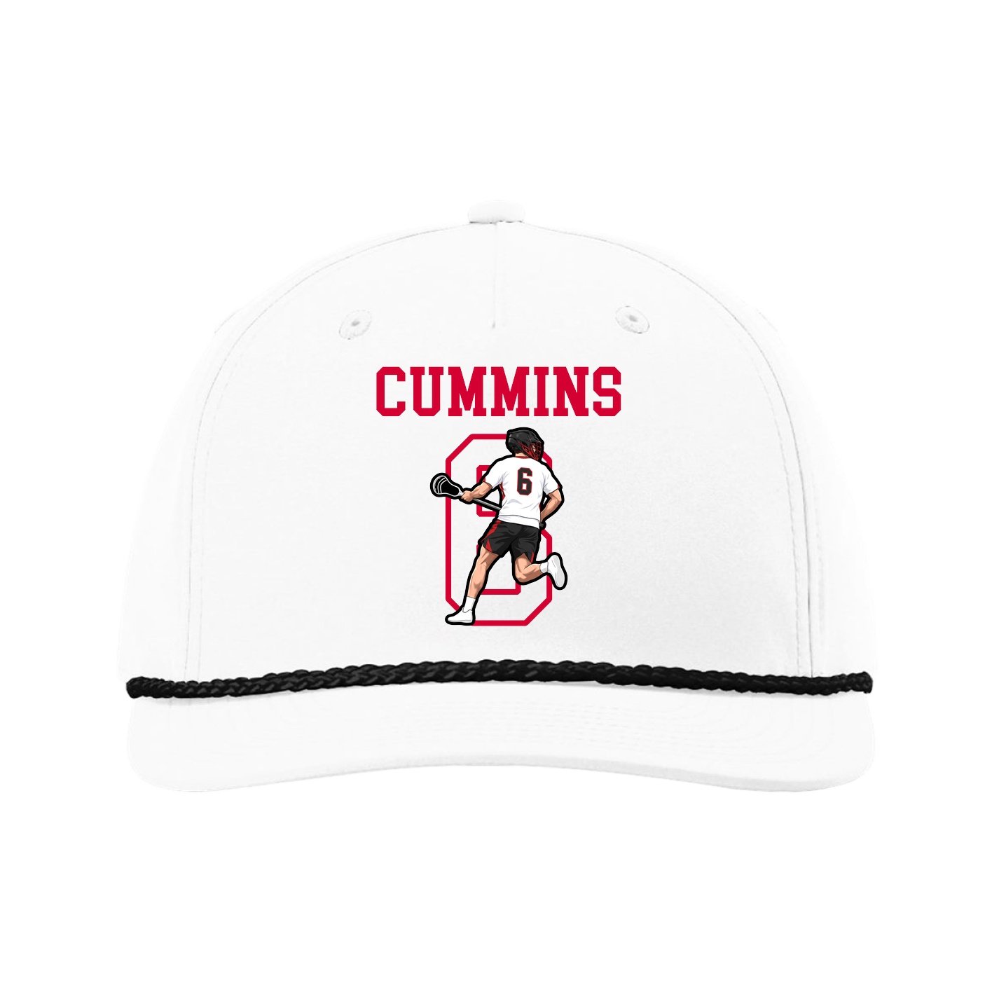 Five-Panel Classic Rope Cap — Shirsey in White