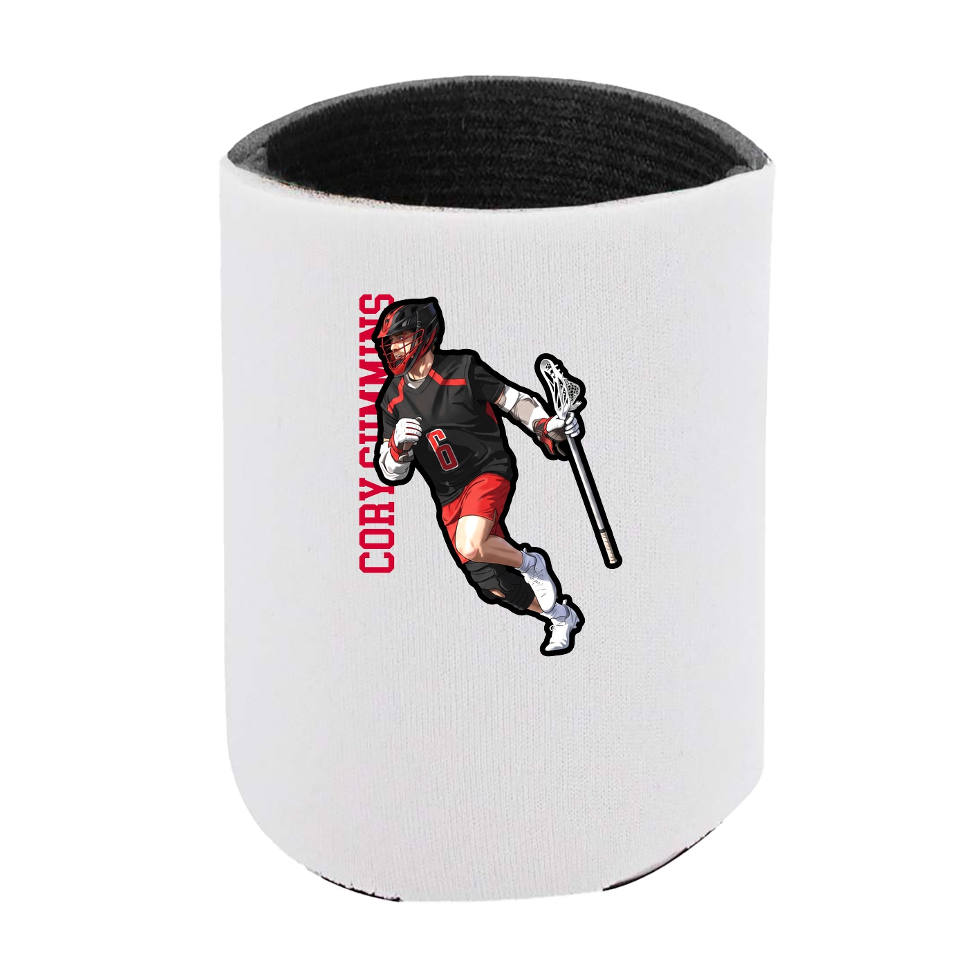 Can Holder — Name Vertical in White
