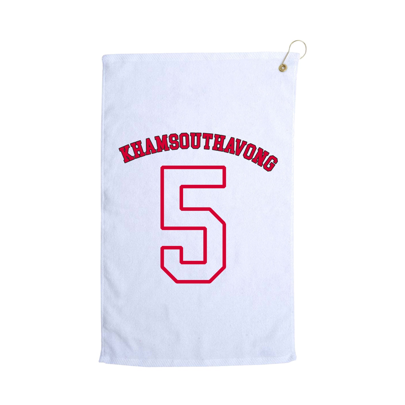 Golf Towel — Shirsey Arch in White