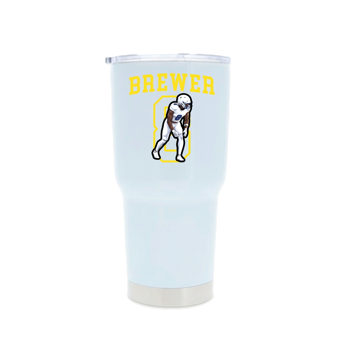30oz Stainless Steel Tumbler — Shirsey in White
